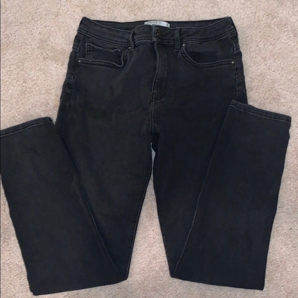 Black push up jeans